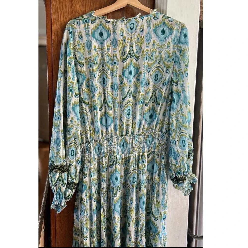 NWOT Zara Maxi Tiered‎ Flowy Dress Size XL - Picture 5 of 11